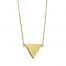 collar triangulo grande oro