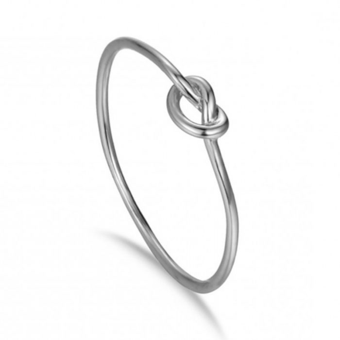 anillo nudo plata